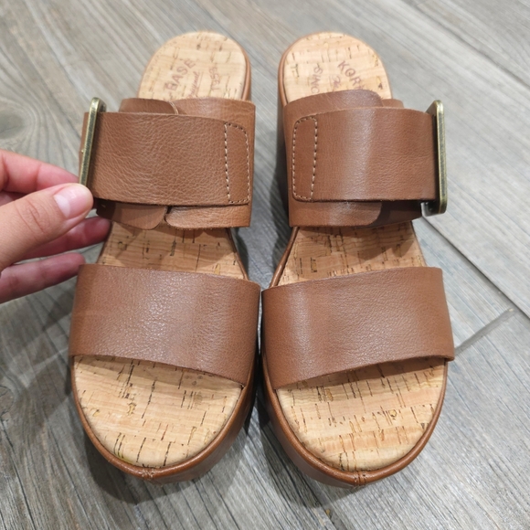 KORK EASE Women’s Taige Brown w/ Leather Strap, 6M, Platform Heel - Picture 5 of 16